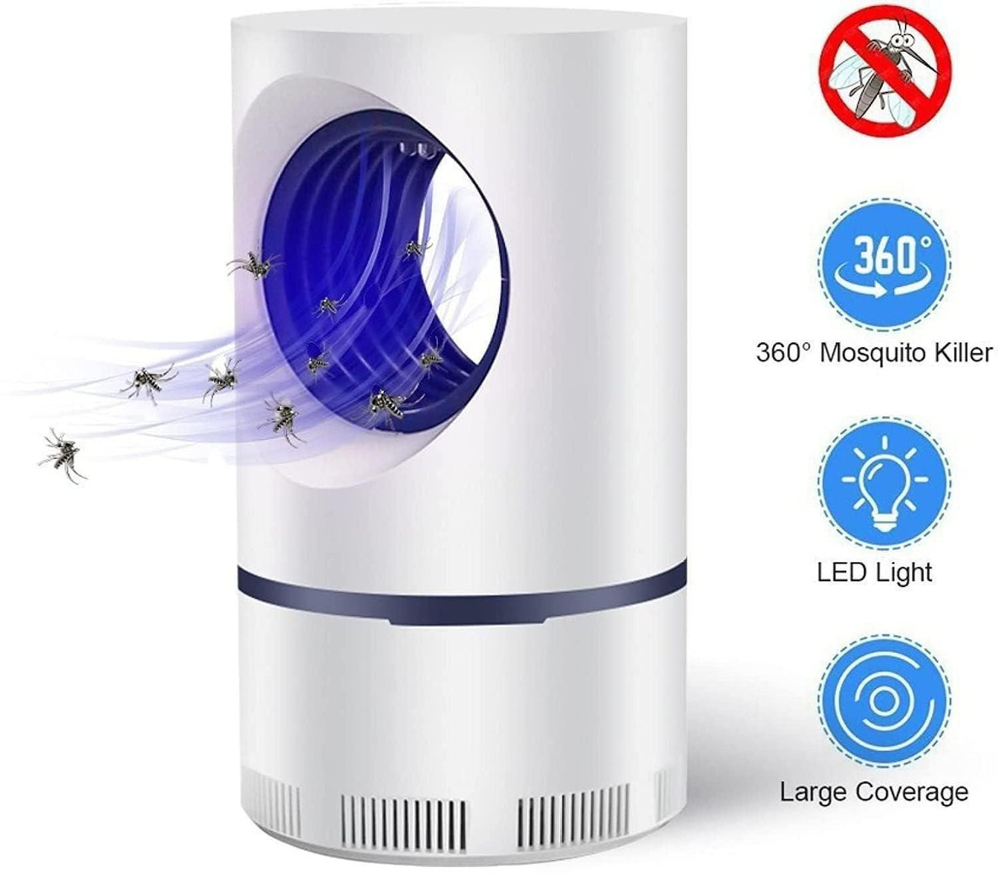Electronic LED Mosquito Killer Lamp with USB – Insect Trap Machine for Home & Outdoor