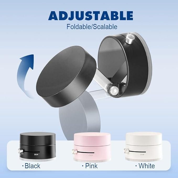 Vacuum Magnetic Suction Phone Holder – Foldable, Retractable & 360° Rotatable Mount