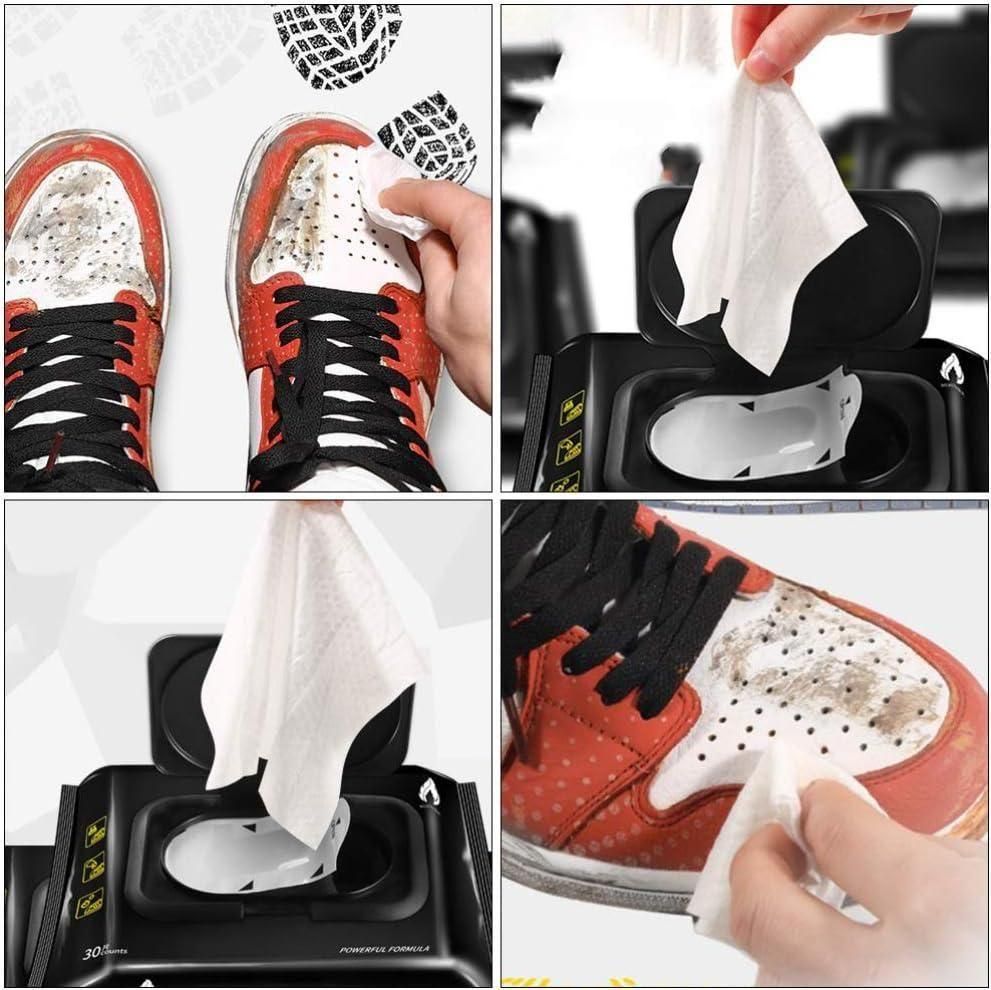 Natural Sneaker & Shoe Cleaner Wipes – 1 Pack of 80 Disposable Cleaning Wipes