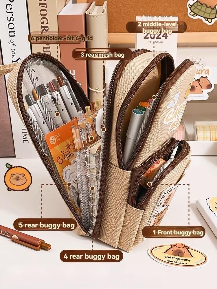 Pencil Pouch – Compact Stationery Organizer for School, College, and Office