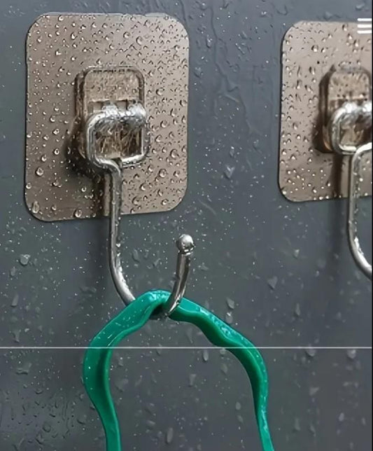 Golden Large Hooks for Hanging – Pack of 10 Stainless Steel Adjustable Hooks