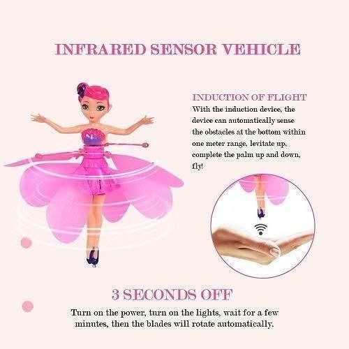 Magic Flying Fairy Princess Doll – Rechargeable Flying Toy for Kids