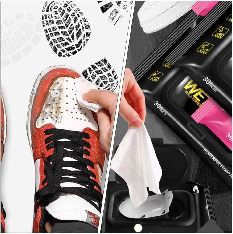 Natural Sneaker & Shoe Cleaner Wipes – 1 Pack of 80 Disposable Cleaning Wipes