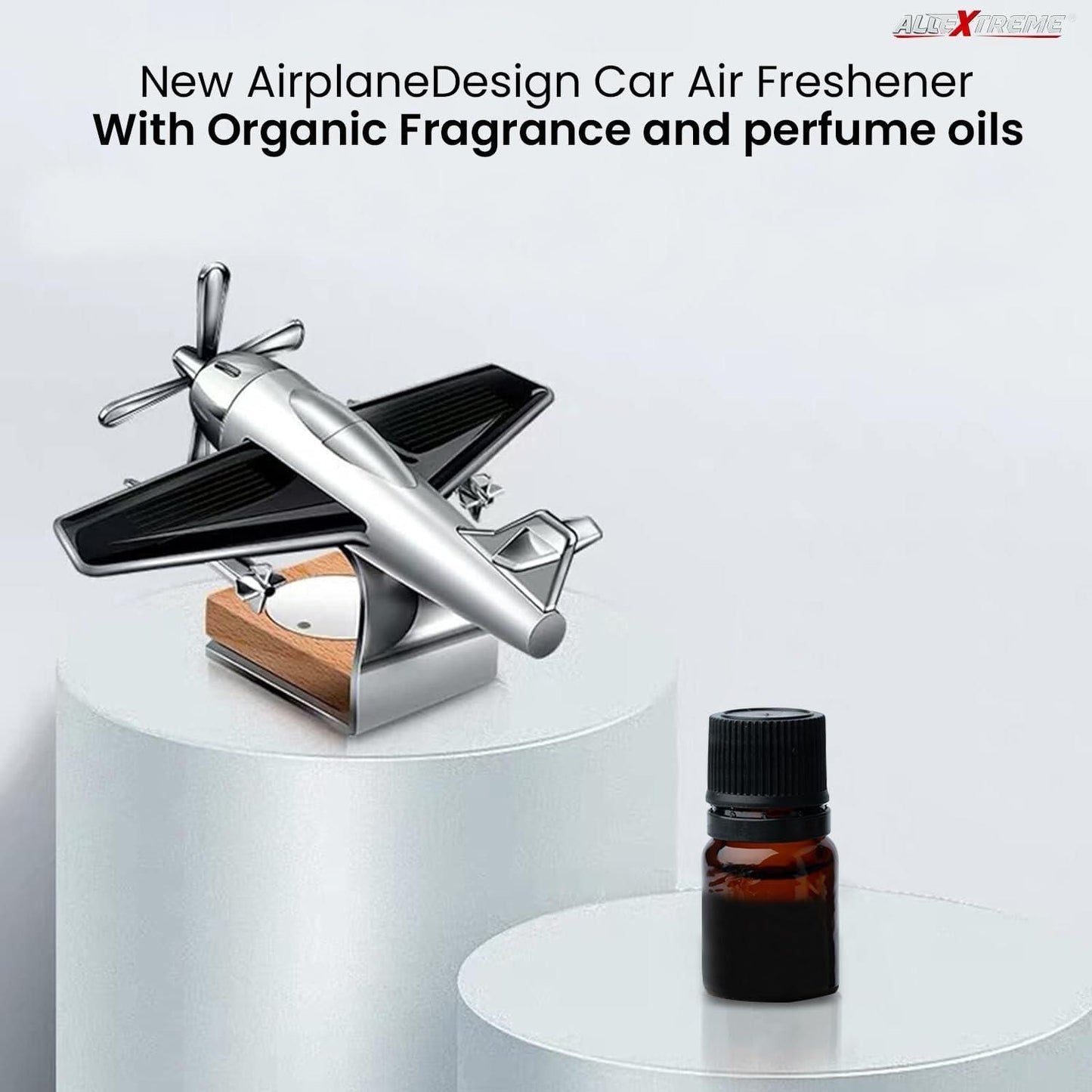 360 Degree Rotating Fan Air Freshener Perfume Oil for Car and Home