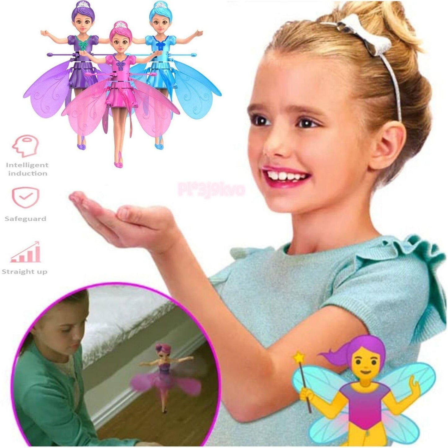Magic Flying Fairy Princess Doll – Rechargeable Flying Toy for Kids