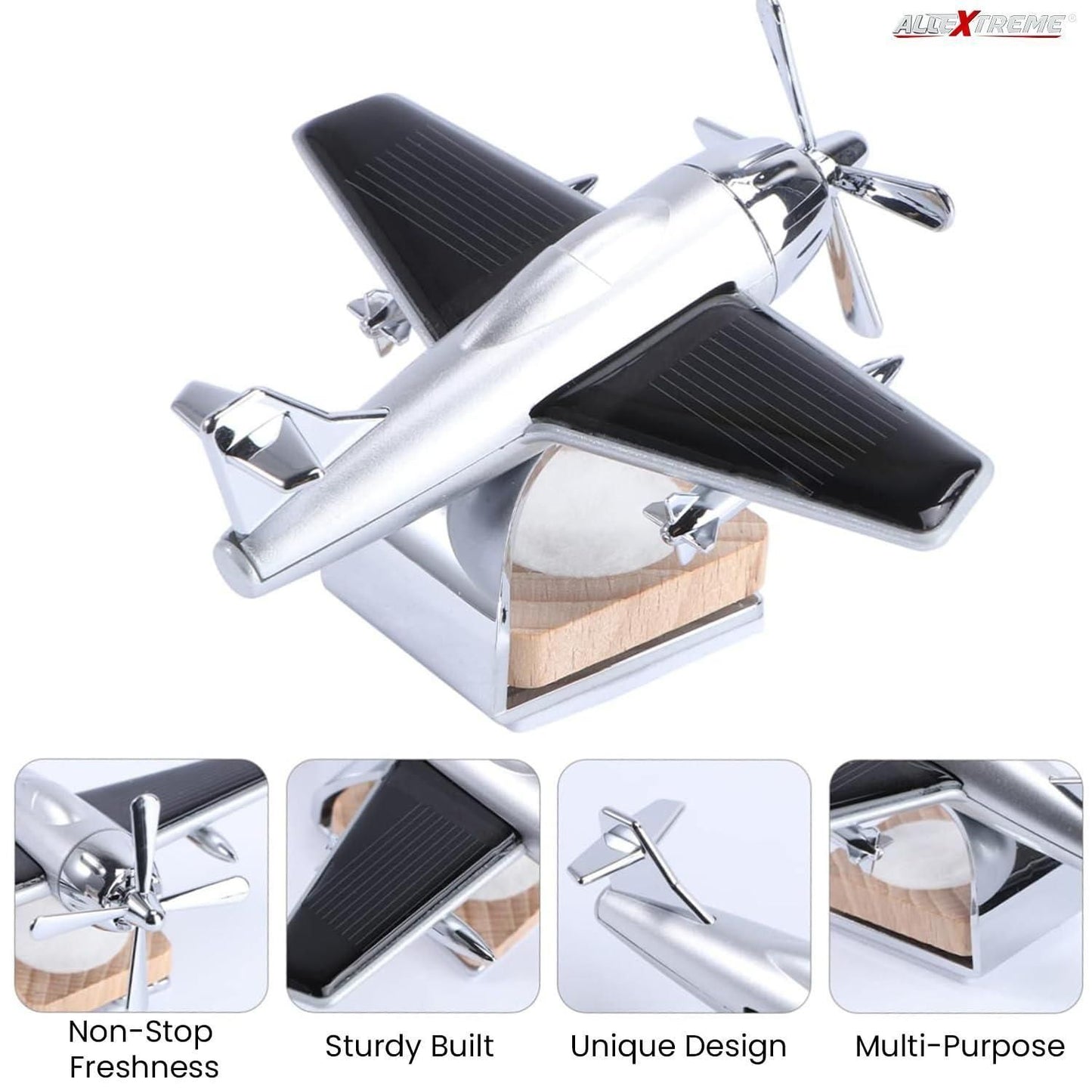 360 Degree Rotating Fan Air Freshener Perfume Oil for Car and Home